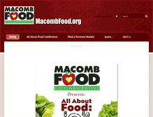 Tablet Screenshot of macombfood.org